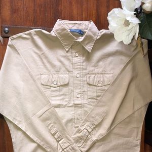 Polo Ralph Lauren Cotton Twill Dolman Shirt Sz S